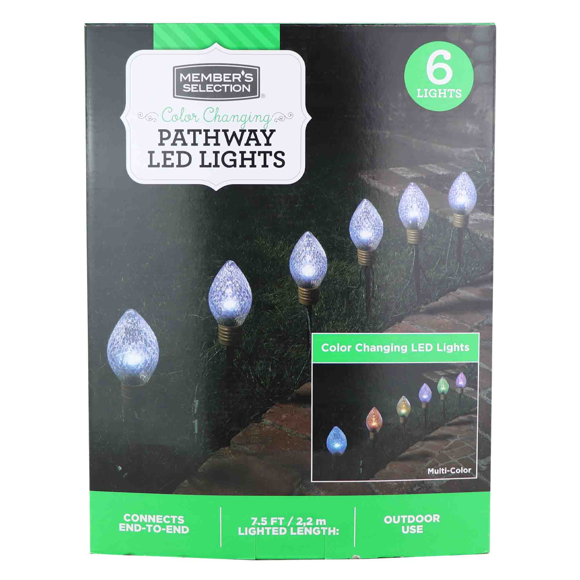 Member's Selection Color Changing Pathway LED Lights 6pcs
